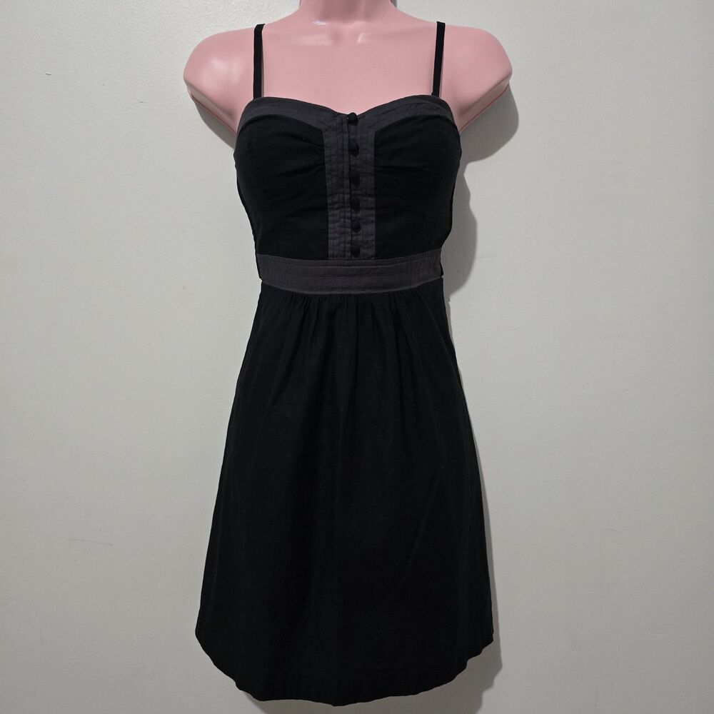 Y2K - American Eagle Outfitters - Sundress - Size 00 - Black -  100% Cotton